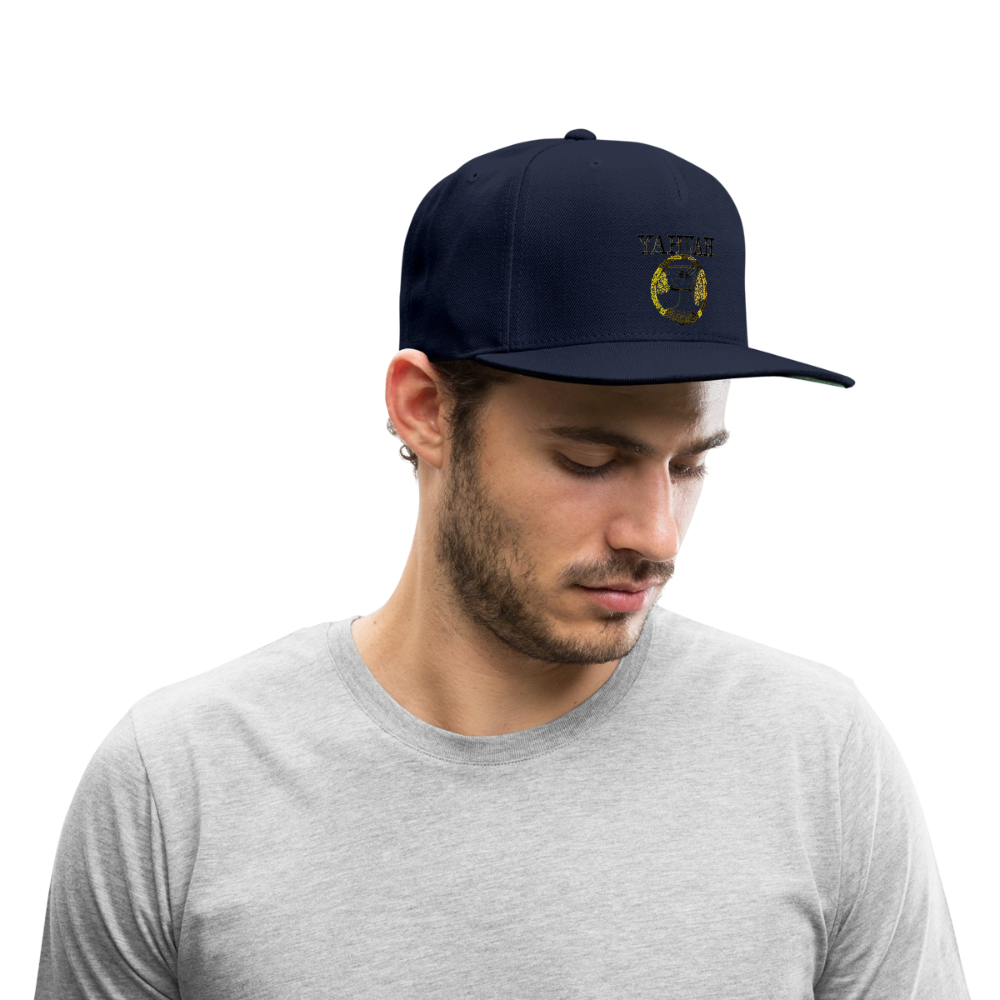 Yahuah Yahusha 04 Designer Sport-Tek Yupoong Snapback Baseball Cap (5 colors) - navy