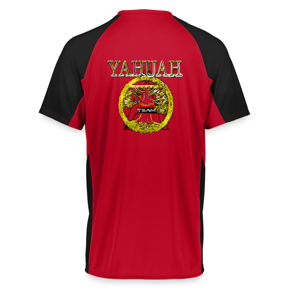 A-Team 01-01 Designer Augusta Sportswear Unisex Cutter Jersey (16 colors) - red/black