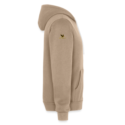 Outspoken Designs 03-01 "Fly Solo" Designer Bella + Canvas Unisex Full Zip Hoodie - tan