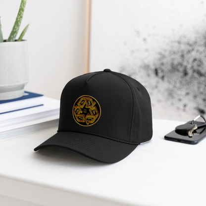 Truth Illustrated 03-01 Designer Imperial Headwear Rope Cap (4 colors) - black/black