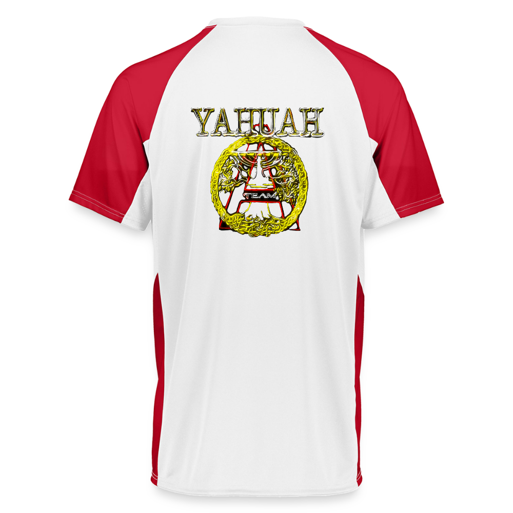 A-Team 01-01 Designer Augusta Sportswear Unisex Cutter Jersey (16 colors) - white/red