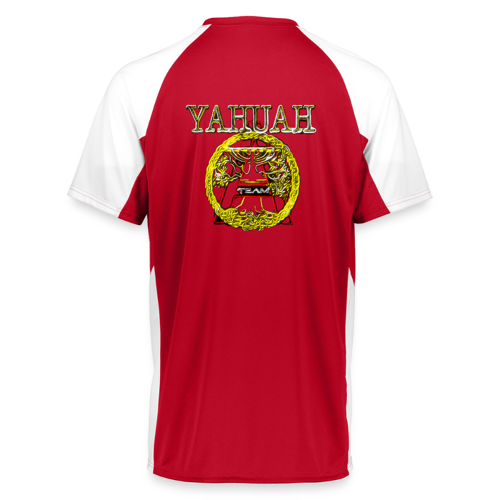 A-Team 01-01 Designer Augusta Sportswear Unisex Cutter Jersey (16 colors) - red/white