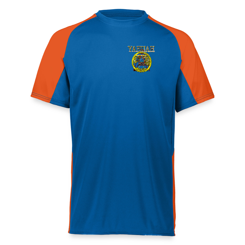A-Team 01-01 Designer Augusta Sportswear Unisex Cutter Jersey (16 colors) - royal blue/orange