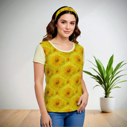 TRP Floral Prints (09): Radiant Tulips Revealed | Scoop-Neck T-Shirt