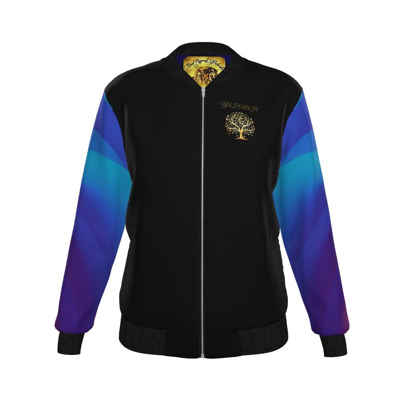 Yahuah: Tree of Life (01-02) - Royal Raiment | Women's Softshell Bomber Jacket with Satin Lining