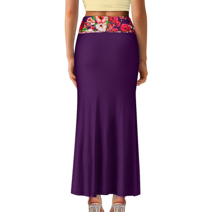 TRP Floral Prints (03): Hibiscus Flowers (01-01) "Argaman Vines" | Mermaid Skirt