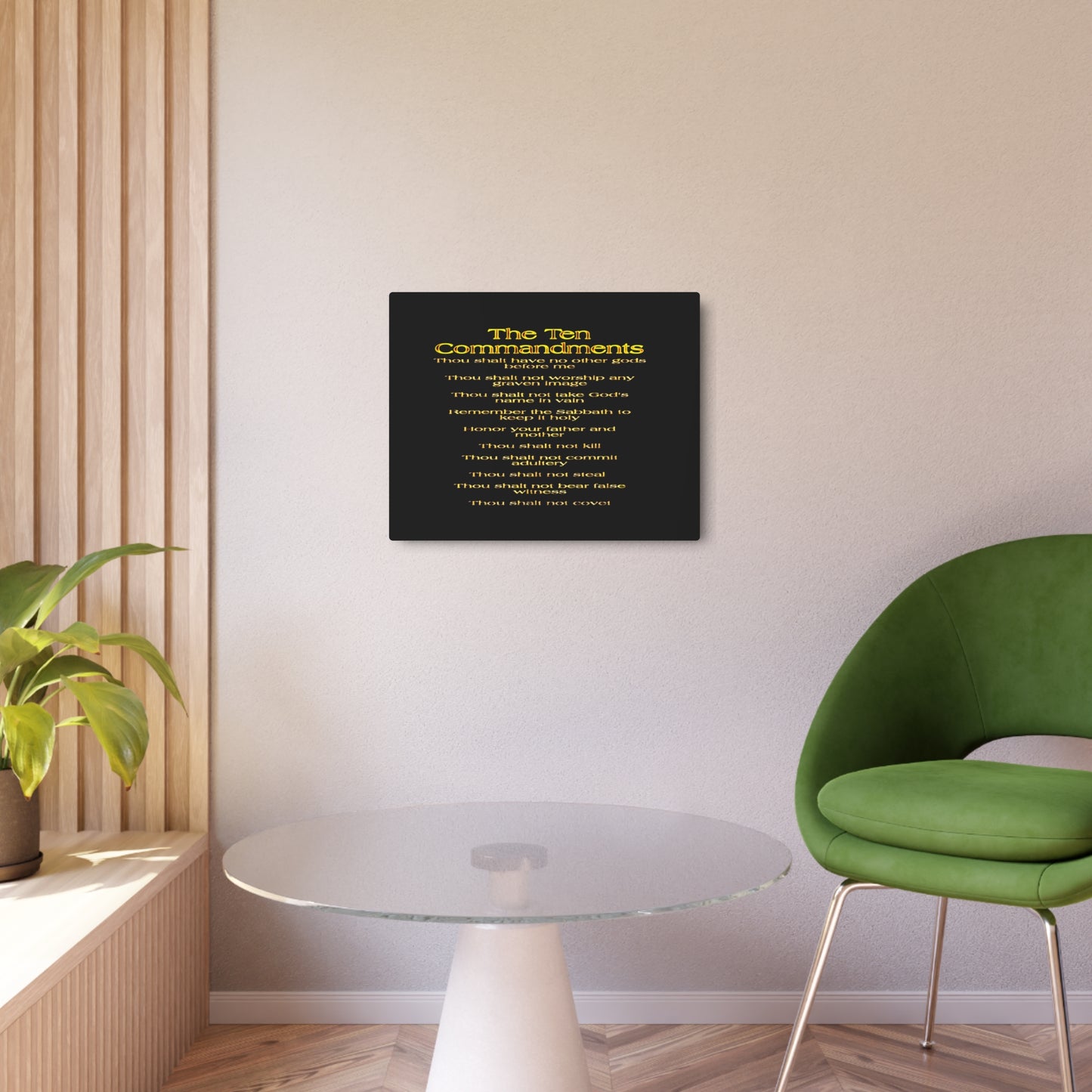 The Ten Commandments Vol. 1 | Horizontal Metal Print