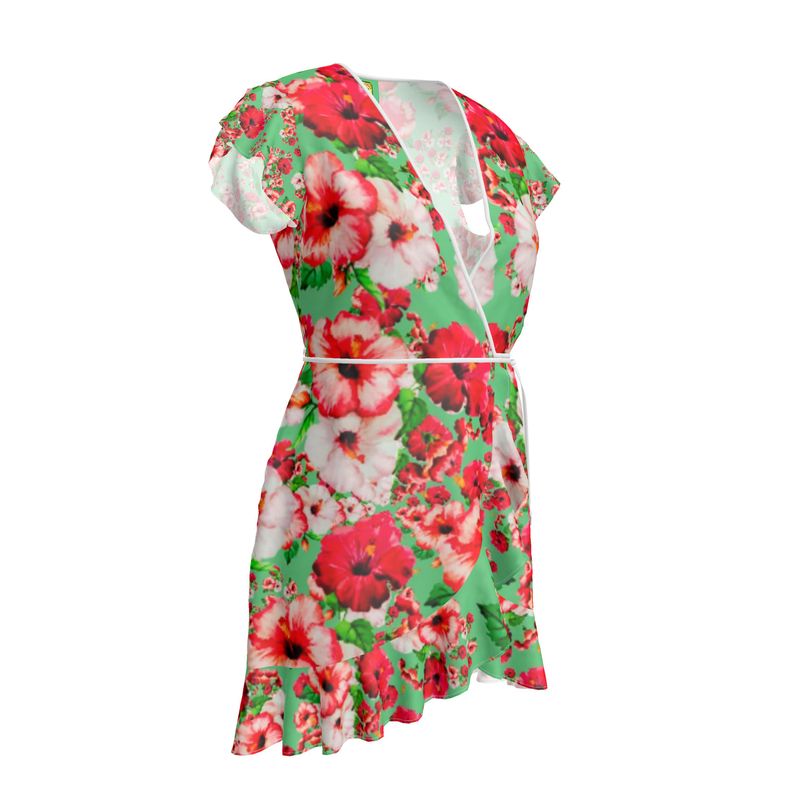 TRP Floral Prints (03): Hibiscus Flowers (01-02) "Deshe Abundance" | Tea Dress