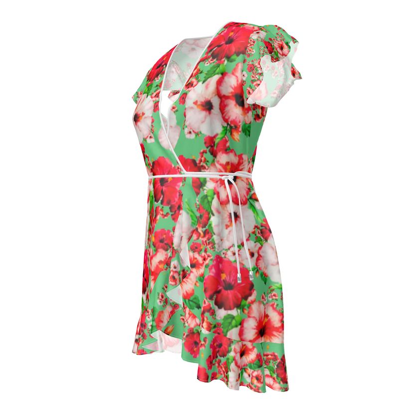 TRP Floral Prints (03): Hibiscus Flowers (01-02) "Deshe Abundance" | Tea Dress