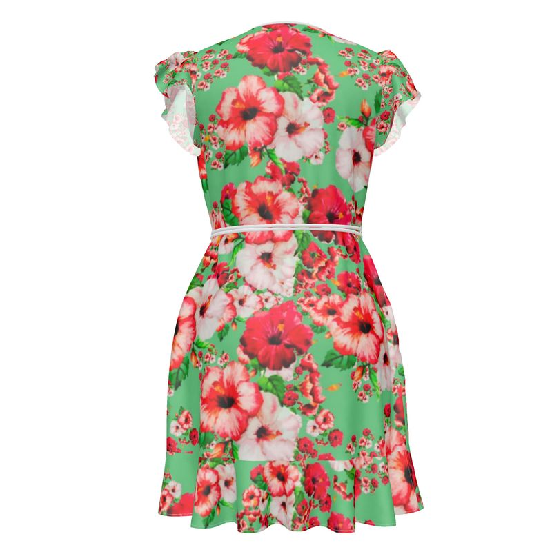 TRP Floral Prints (03): Hibiscus Flowers (01-02) "Deshe Abundance" | Tea Dress