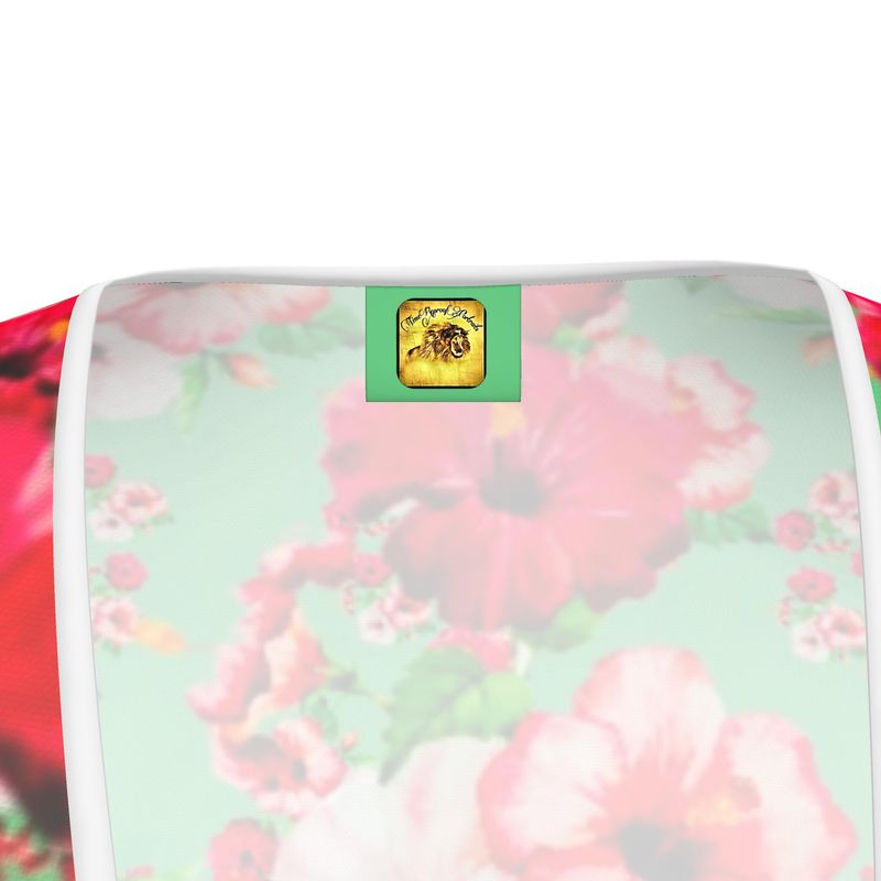 TRP Floral Prints (03): Hibiscus Flowers (01-02) "Deshe Abundance" | Tea Dress