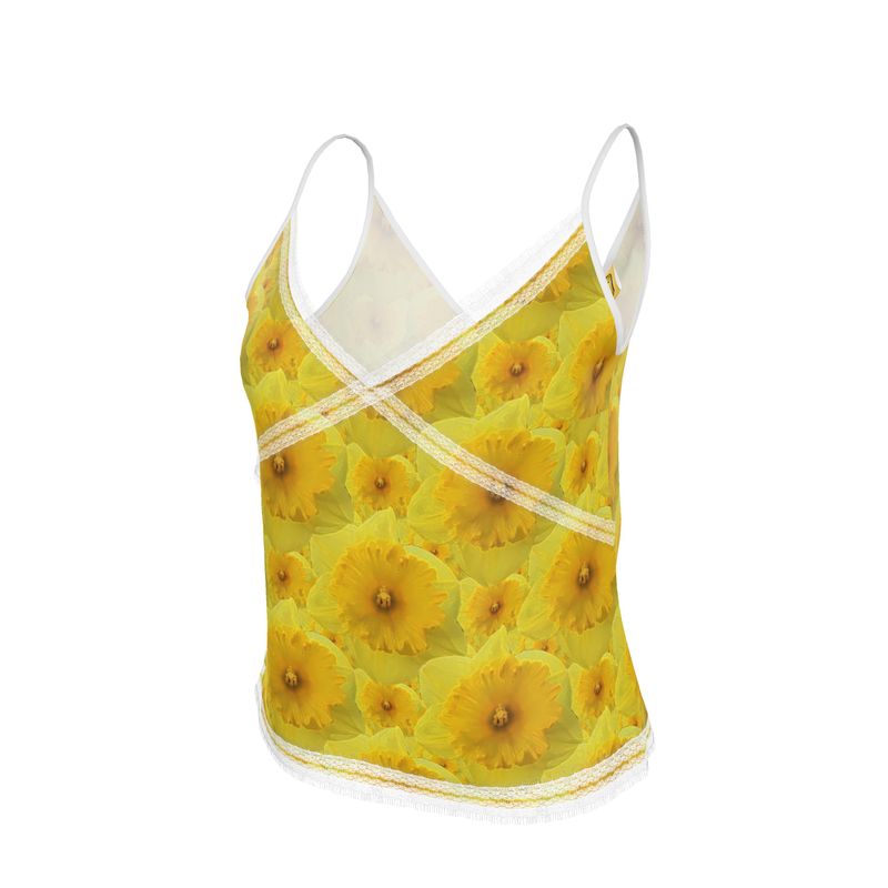 TRP Floral Prints (09): Radiant Tulips Revealed | Lace-Trim Cami