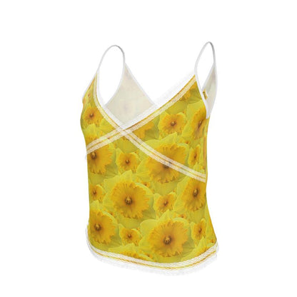 TRP Floral Prints (09): Radiant Tulips Revealed | Lace-Trim Cami