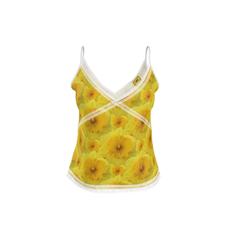 TRP Floral Prints (09): Radiant Tulips Revealed | Lace-Trim Cami