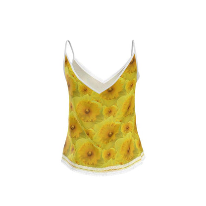 TRP Floral Prints (09): Radiant Tulips Revealed | Lace-Trim Cami