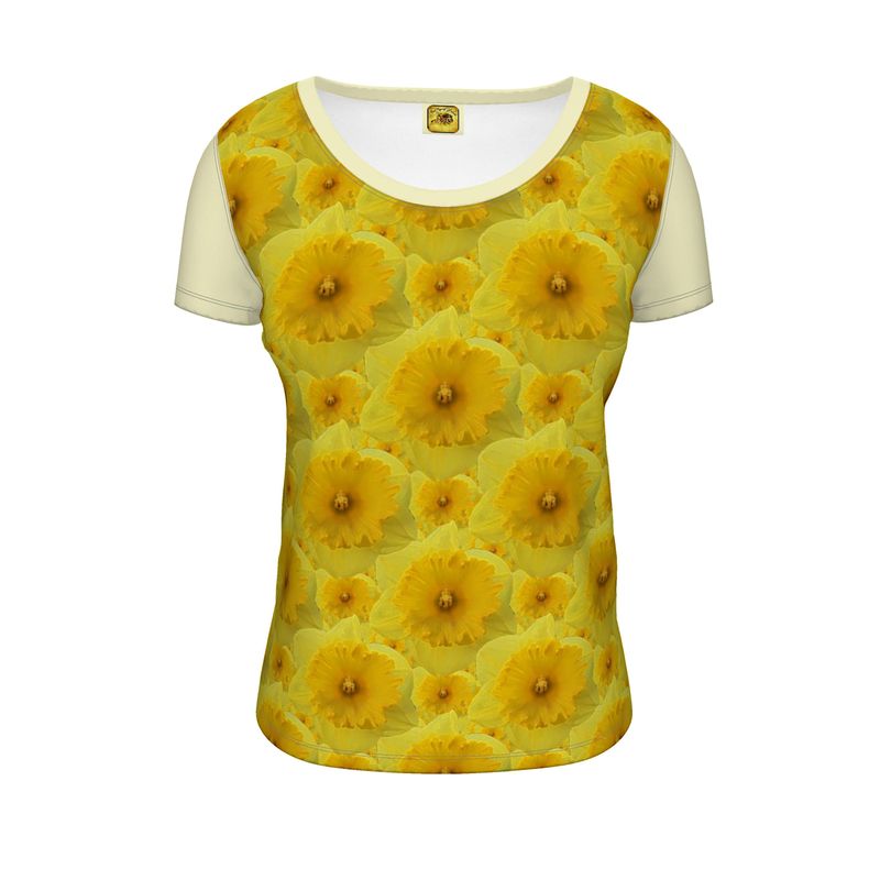 TRP Floral Prints (09): Radiant Tulips Revealed | Scoop-Neck T-Shirt