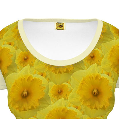 TRP Floral Prints (09): Radiant Tulips Revealed | Scoop-Neck T-Shirt