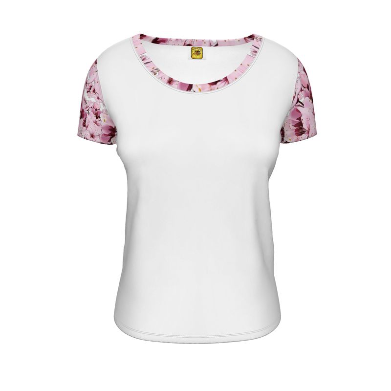 TRP Floral Prints (01): Sakura Symphony (01-01) | Scoop-Neck T-Shirt