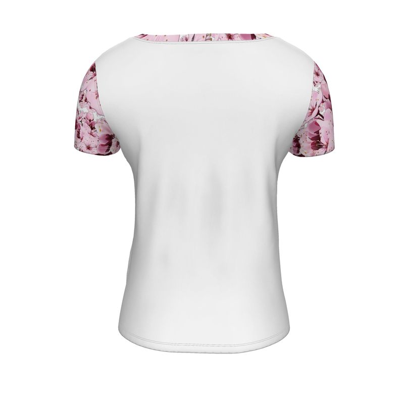TRP Floral Prints (01): Sakura Symphony (01-01) | Scoop-Neck T-Shirt
