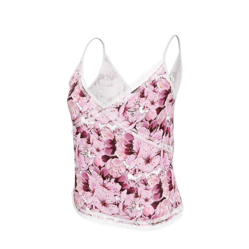 TRP Floral Prints (01): Sakura Symphony (01-01) | Lace Trim Cami