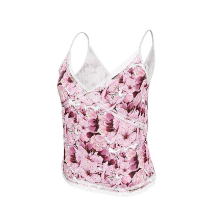 TRP Floral Prints (01): Sakura Symphony (01-01) | Lace Trim Cami
