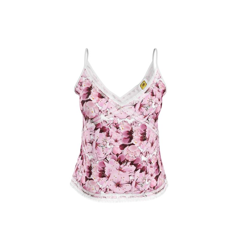 TRP Floral Prints (01): Sakura Symphony (01-01) | Lace Trim Cami