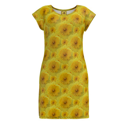 TRP Floral Prints (09): Radiant Tulips Revealed | Tunic T-Shirt Dress