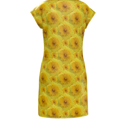TRP Floral Prints (09): Radiant Tulips Revealed | Tunic T-Shirt Dress