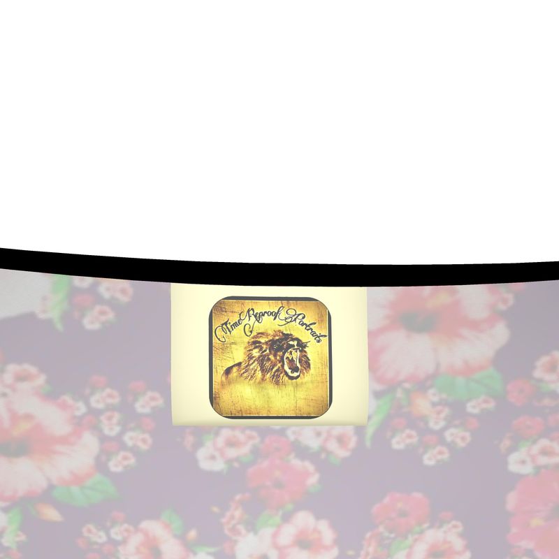 TRP Floral Prints (03): Hibiscus Flowers (01-01) "Argaman Vines" |  V-Neck Tunic Blouse