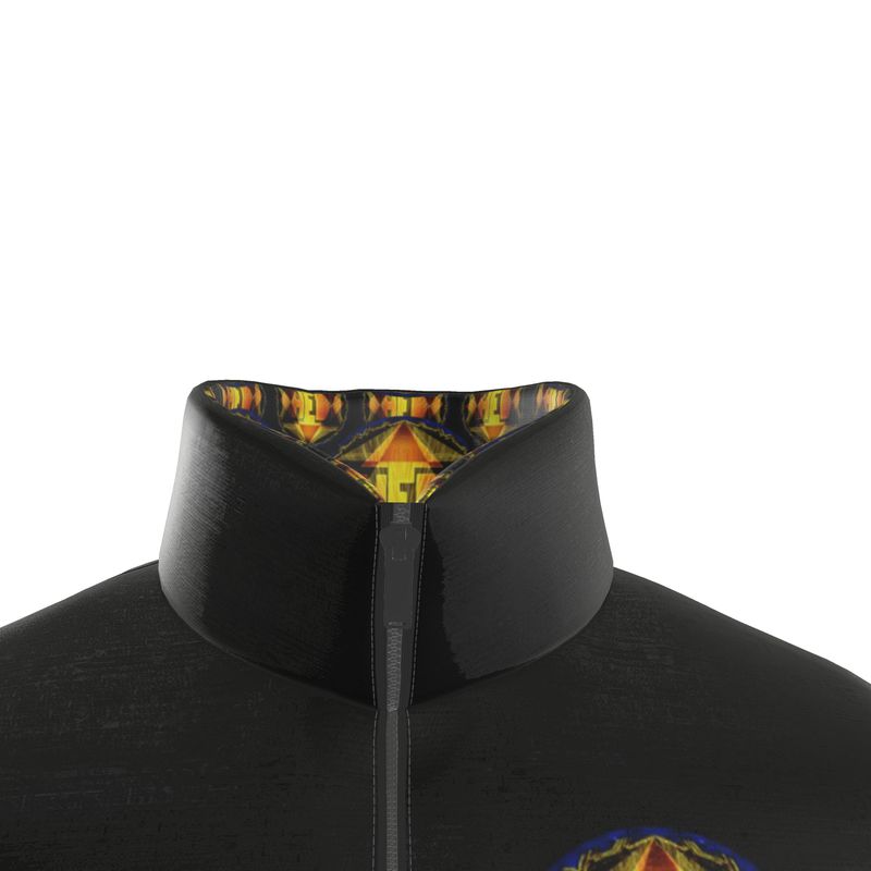 Hebrew World 01-02 Royal Radiance Men's Stand Collar Puffer Jacket