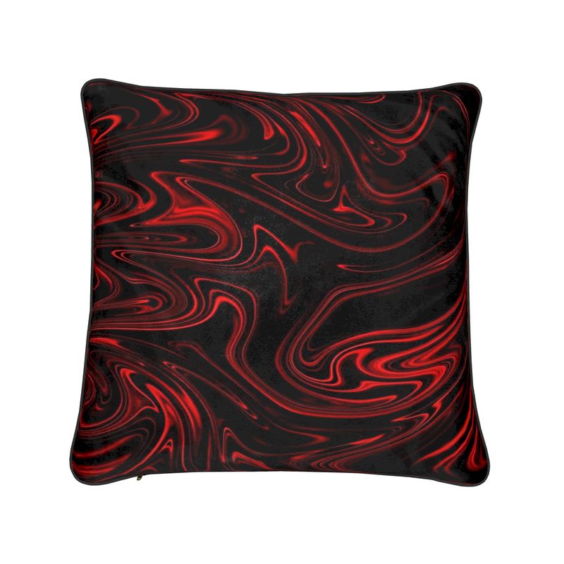 Flow (01-01): Ember, The Refining Fire | Luxury Soft Velvet Throw Pillow