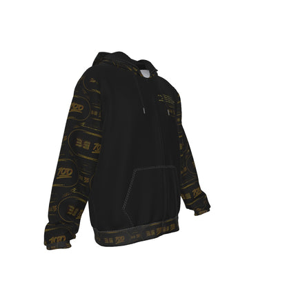 "Be 100" (01) | Men's Zip Hoodie