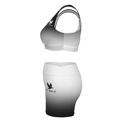 "Fly Solo" Night/Day | Sports Bra and Legging Shorts