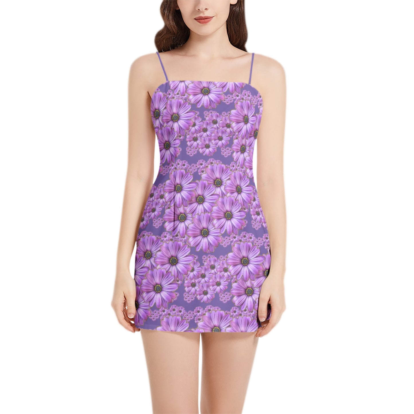 TRP Floral Prints (07): Vibrant African Daisies | Spaghetti-Strap Dress
