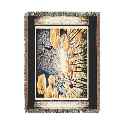 The Garden Beyond the Winter™ | Woven Art Throw Blanket | 3 Sizes