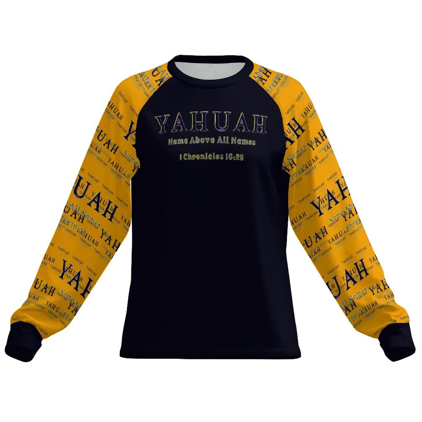 Yahuah: Name Above All Names (02-01) | Women's Long Sleeve Raglan Tee