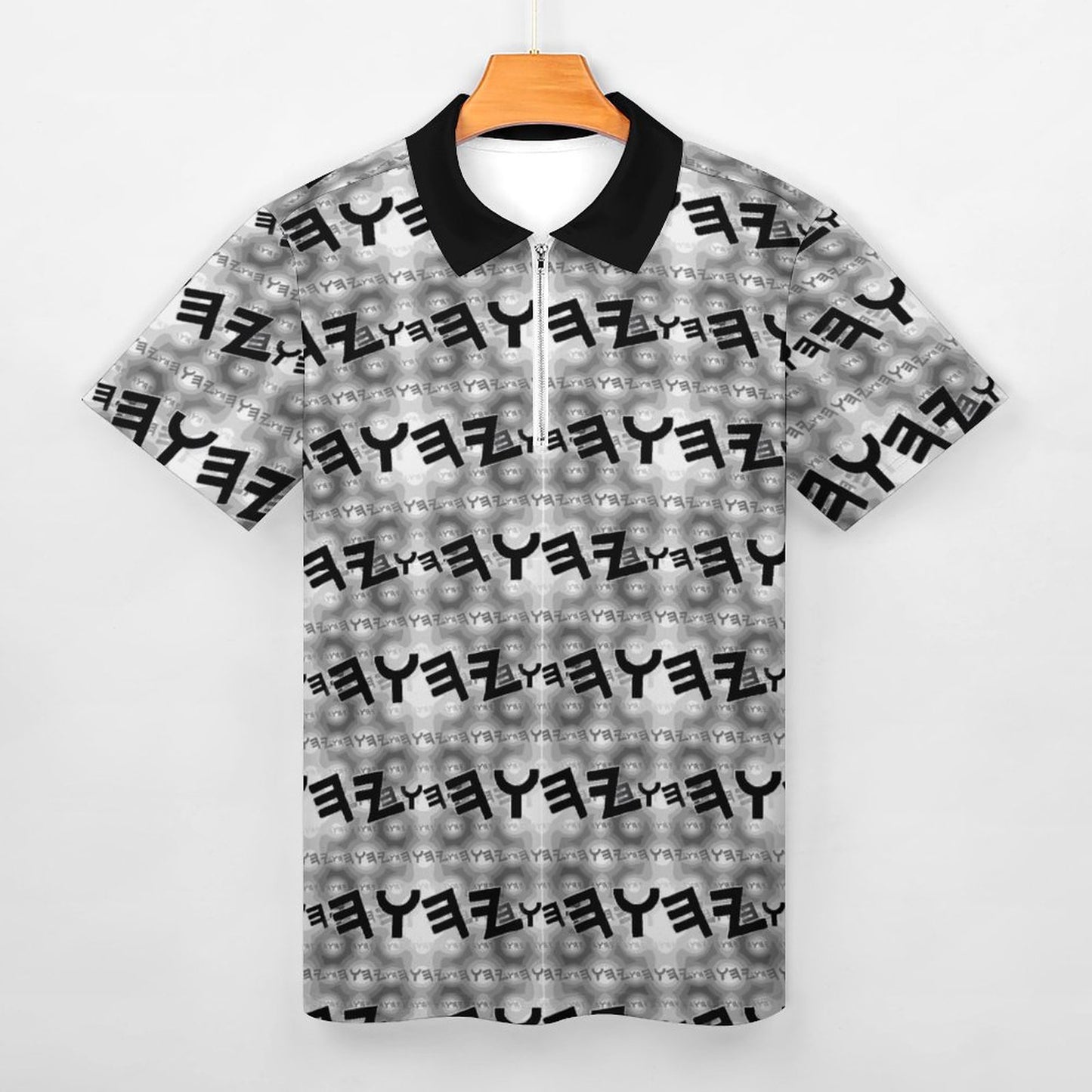 The Paleo-Phalanx Series (01-02): Seal of Storm | Men's Zip Placket Slim Fit Polo