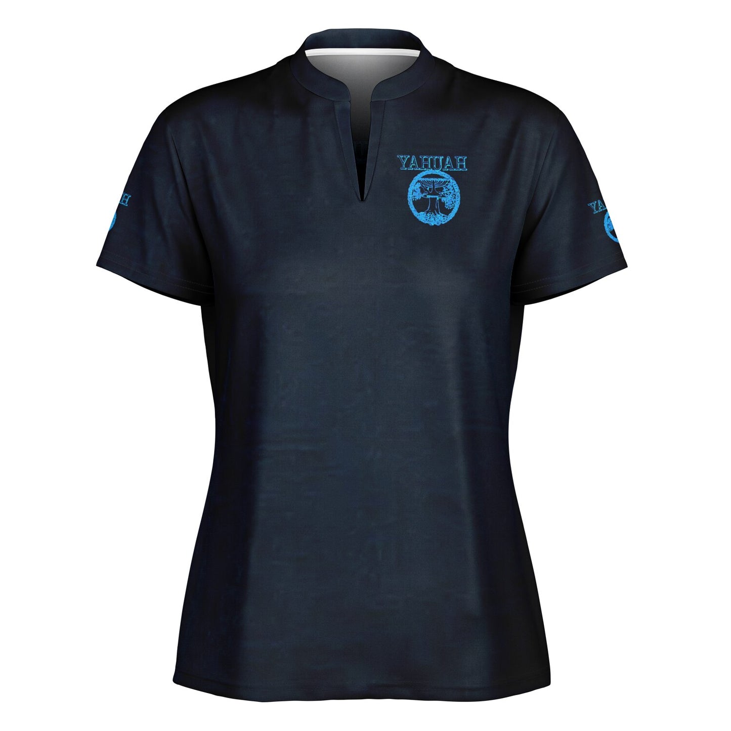 Yahuah: Tree of Life (02-03) - The Living Ruach | Women's Stand Up Collar Polo Shirt