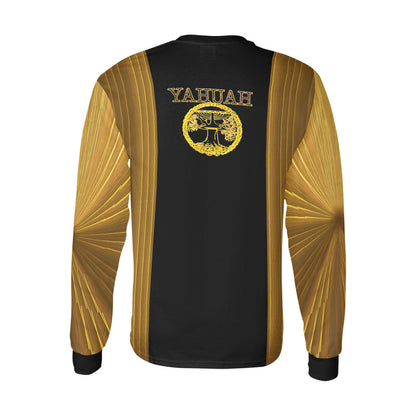 Yahuah: Tree of Life (02-02) - The Firmament Radiance | Men's Long Sleeve Tee