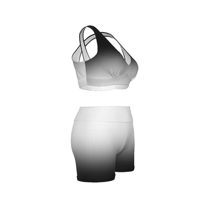 "Fly Solo" Night/Day | Sports Bra and Legging Shorts