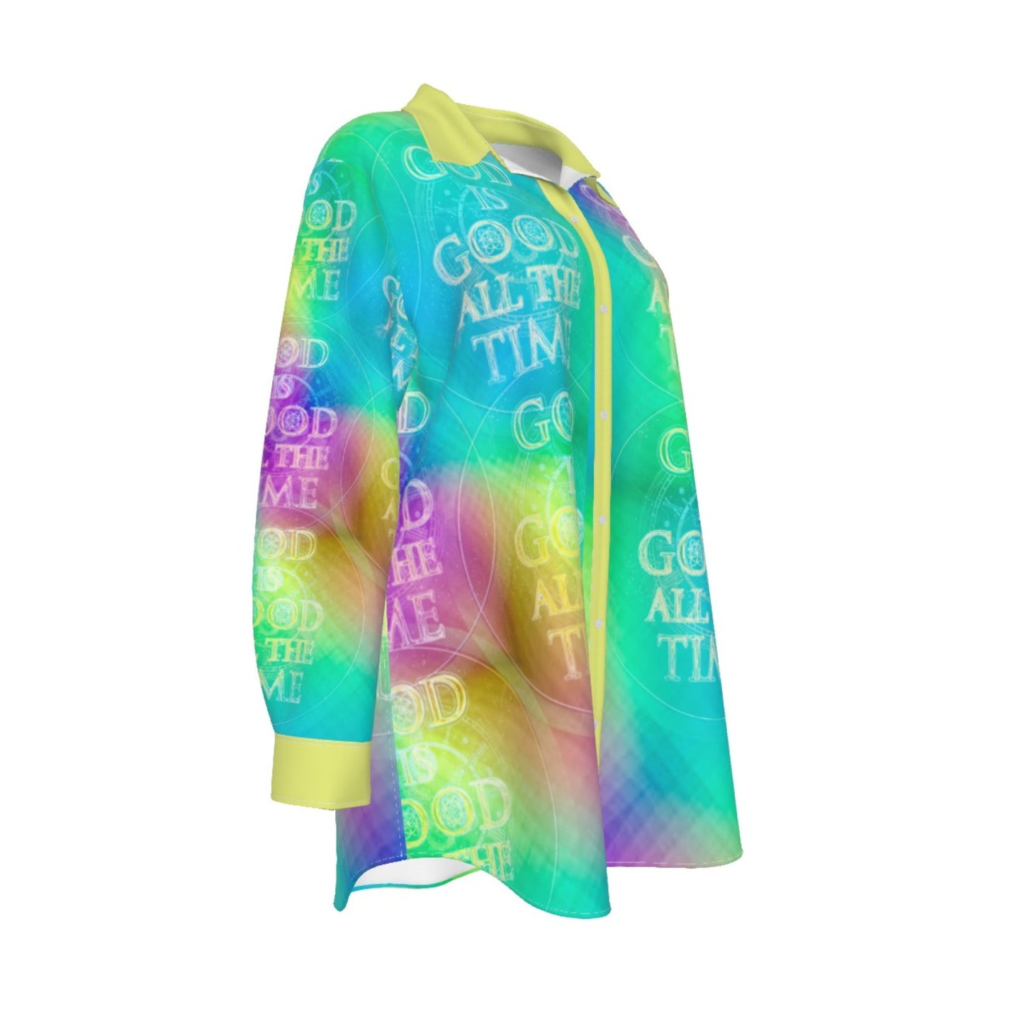God is Good All the Time (01-03) | Women's Plus Size Button-Down