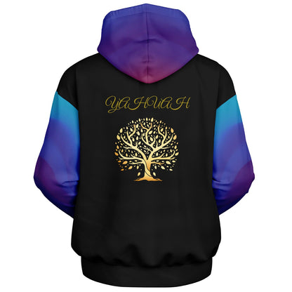 Yahuah: Tree of Life (01-02) - Royal Raiment | Unisex Heavyweight Oversized Fleece Hoodie