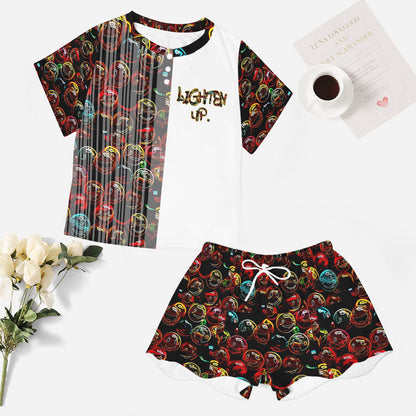 "Lighten Up" (01) | Lounge Tee & Shorts Set