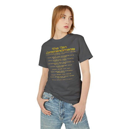 The Ten Commandments (01) | Women's Garment-Dyed Heavyweight Cotton Tee | 2 colors