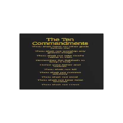 The Ten Commandments Vol. 1 | Horizontal Metal Print