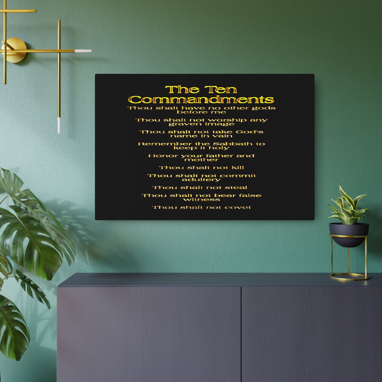 The Ten Commandments Vol. 1 | Horizontal Metal Print