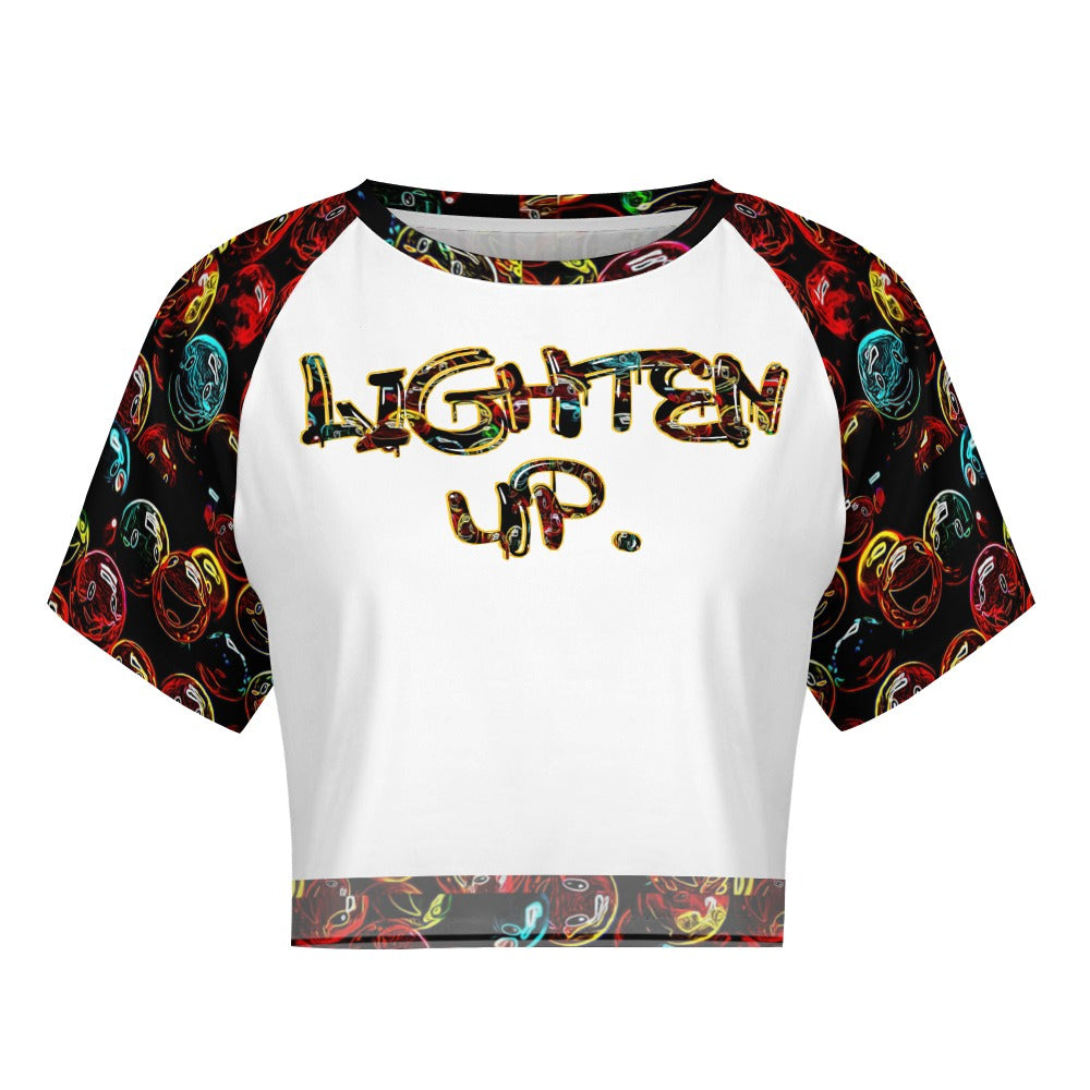 "Lighten Up" (01) | Raglan Crop Top