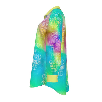 God is Good All the Time (01-03) | Women's Plus Size Button-Down