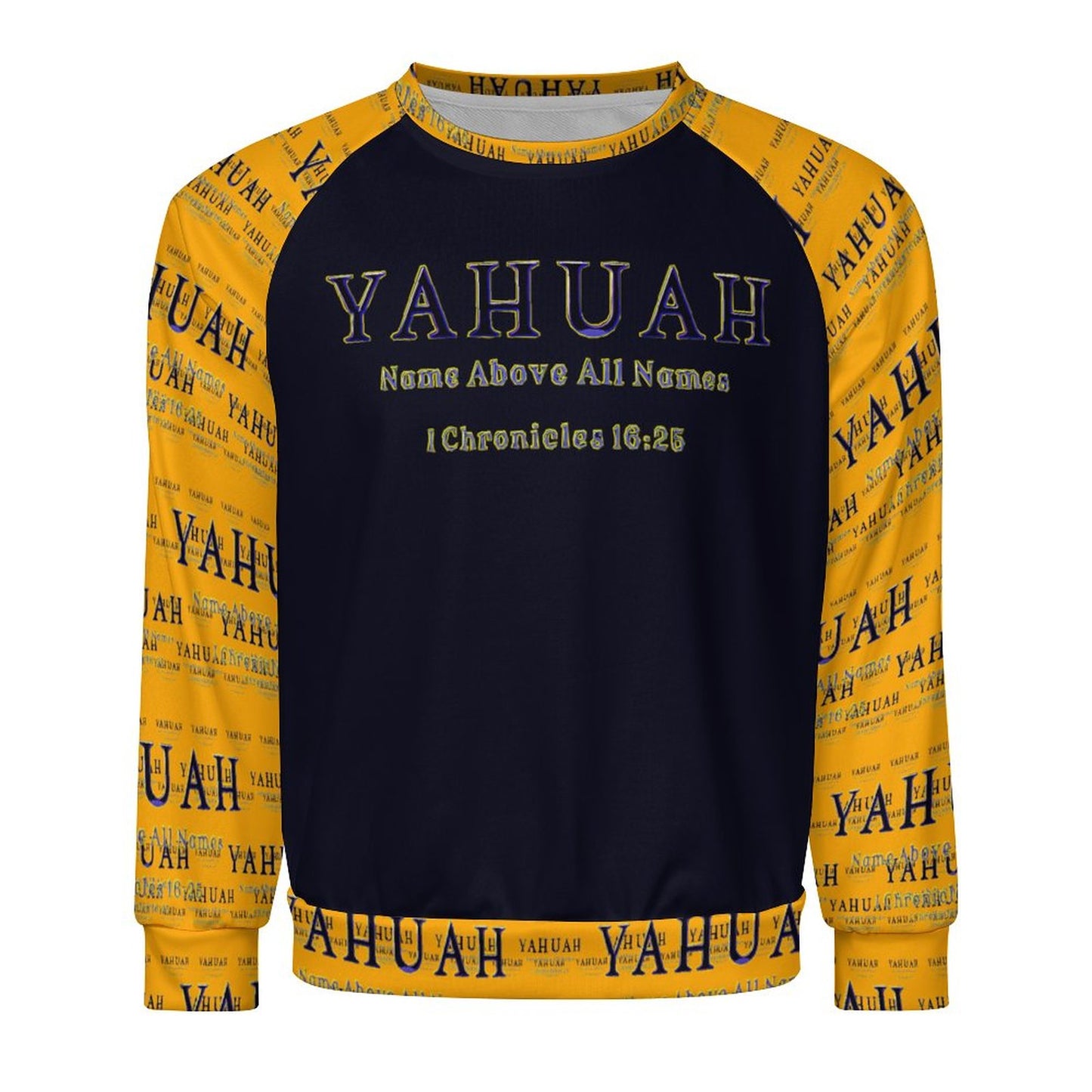 Yahuah: Name Above All Names (02-01) | Men's Raglan Sweatshirt