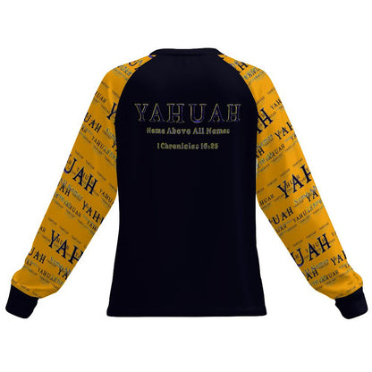 Yahuah: Name Above All Names (02-01) | Women's Long Sleeve Raglan Tee
